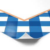 Little Pumpkin Blue Fall Birthday Food Poster (Ecke)