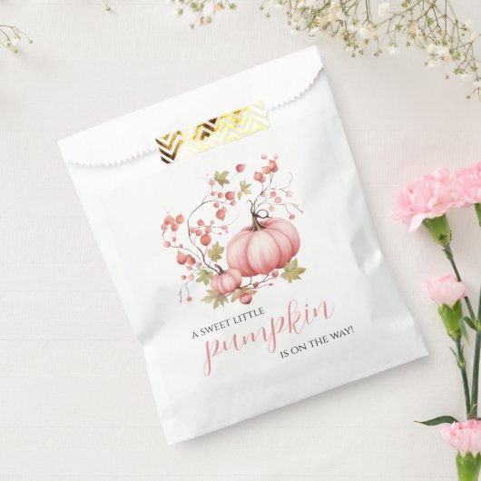 Little Pumpkin Blush Herbst Berry Babydusche Geschenktütchen (Versiegelt)