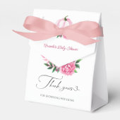 Little Pumpkin Blush Pink Rustic Baby Dusche Geschenkschachtel (Vorderseite)