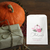 Little Pumpkin Blush Pink Rustic Baby Dusche Geschenktütchen
