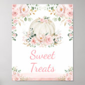 Little Pumpkin Blush Rose Gold Sweet Leckereien Un Poster (Vorne)