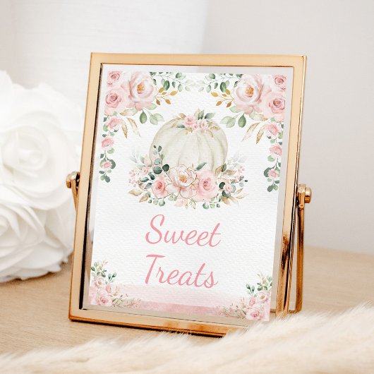 Little Pumpkin Blush Rose Gold Sweet Leckereien Un Poster