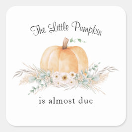 Little Pumpkin Boho Baby Shower Stickers