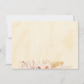 Little Pumpkin Boho Floral Dankeskarte (Rückseite)