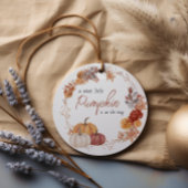 Little Pumpkin Boho Gender Neutral Baby Shower Geschenkanhänger