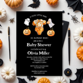 Little Pumpkin Boo - Halloween Baby Dusche Einladung