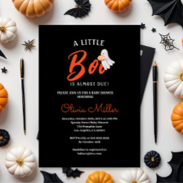 Little Pumpkin Boo – Halloween Baby Shower Einladung