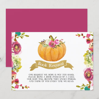 Little Pumpkin Book Request Einladung