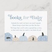 Little Pumpkin Books for Baby Autumn Baby Shower Begleitkarte (Vorderseite)