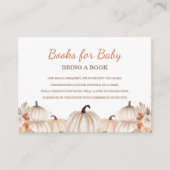 Little Pumpkin Books for Baby, Baby Shower Begleitkarte (Vorderseite)