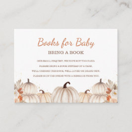 Little Pumpkin Books for Baby, Baby Shower  Begleitkarte