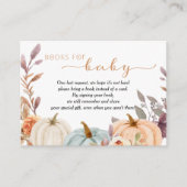 Little Pumpkin Books for Baby Shower Begleitkarte (Vorderseite)