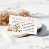 Little Pumpkin Books for Baby Shower Begleitkarte