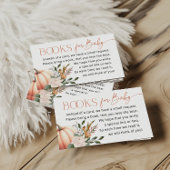 Little Pumpkin Books for Baby Shower Begleitkarte