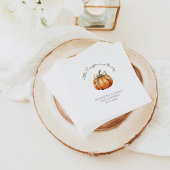 Little Pumpkin Bow Minimal Neutral Baby Dusche Serviette