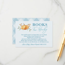 Little Pumpkin Boy Baby Shower Books for Baby Begleitkarte