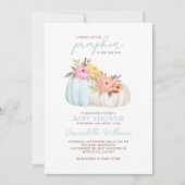 Little Pumpkin Boy Baby Shower Einladung (Vorderseite)