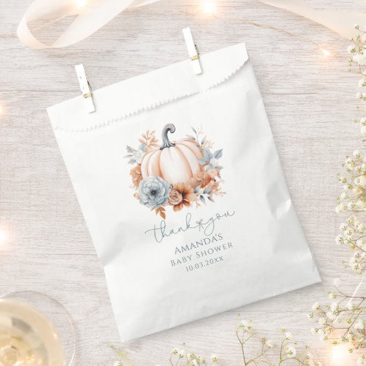 Little Pumpkin Boy Baby Shower Geschenktütchen (Ausgeschnitten)