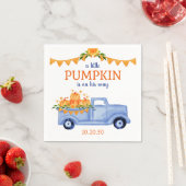 Little Pumpkin Boy Baby Shower Napkins Serviette (Beispiel)