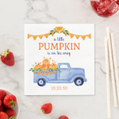 Little Pumpkin Boy Baby Shower Napkins Serviette (Beispiel)