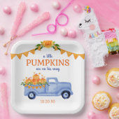 Little Pumpkin Boy Baby Shower Pappteller (Party)