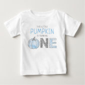 Little Pumpkin Boys 1. Geburtstag Baby T-shirt (Vorderseite)