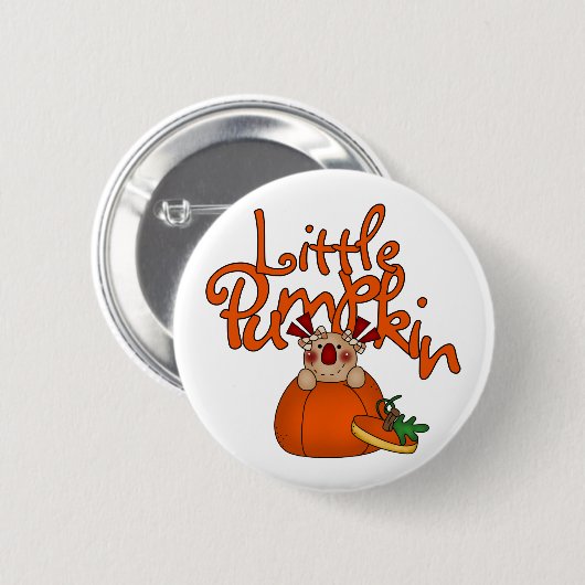 Little Pumpkin Button (Vorne & Hinten)