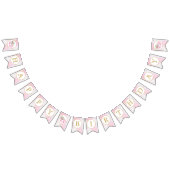 Little Pumpkin Button Floral Fall erster Geburtsta Wimpelkette (Alle)