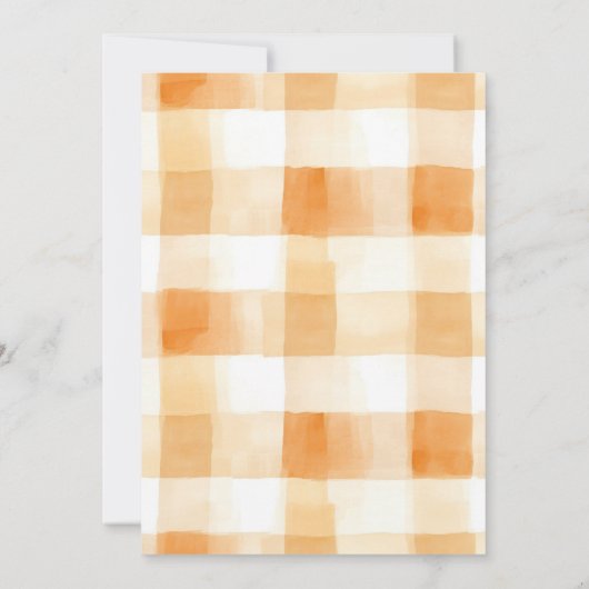 Little Pumpkin Carriage Baby Shower Invite Einladung (Rückseite)