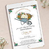 Little Pumpkin Country Garden Baby Dusche Einladung