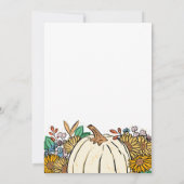 Little Pumpkin Country Garden Baby Dusche Einladung (Rückseite)