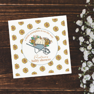 Little Pumpkin Country Garden Fall Baby Dusche Serviette