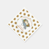 Little Pumpkin Country Garden Fall Baby Dusche Serviette (Ecke)