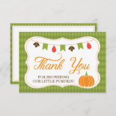 Little Pumpkin Danke Karte, Fall, Herbst (Vorne/Hinten)