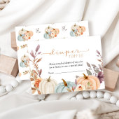 Little Pumpkin Diaper Raffle Baby Dusche Begleitkarte