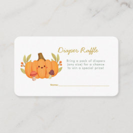 Little Pumpkin Diaper Raffle Begleitkarte