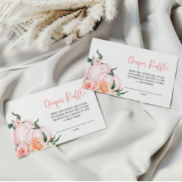 Little Pumpkin Diaper Raffle Enclosure Card Begleitkarte