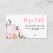 Little Pumpkin Diaper Raffle Enclosure Card Begleitkarte (Vorderseite)