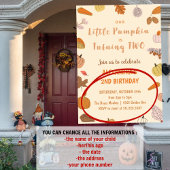 Little Pumpkin drehen zwei Halloween 2. Geburtstag Einladung