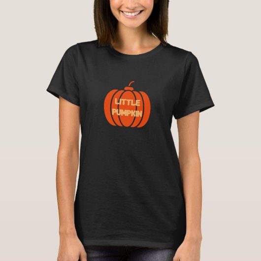 Little Pumpkin: Ein süßer T - Shirt für das Thema (Vorderseite)
