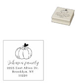 Little Pumpkin Elegante Rücksendeadresse Gummistempel (Stempel)