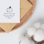 Little Pumpkin Elegante Rücksendeadresse Gummistempel