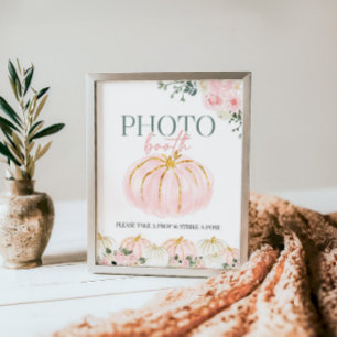 Little Pumpkin erste Geburtstagsfotografie-Zeichen Poster