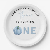 Little Pumpkin erste Geburtstagsparty Pappteller (Vorderseite)