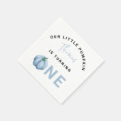 Little Pumpkin erste Geburtstagsparty Serviette (Ecke)