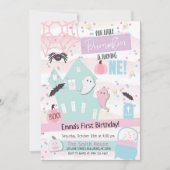 Little Pumpkin Erster Geburtstag Halloween Pastel Einladung (Vorderseite)