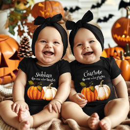 Little Pumpkin Erstes Halloween Personalisiert Baby Strampler