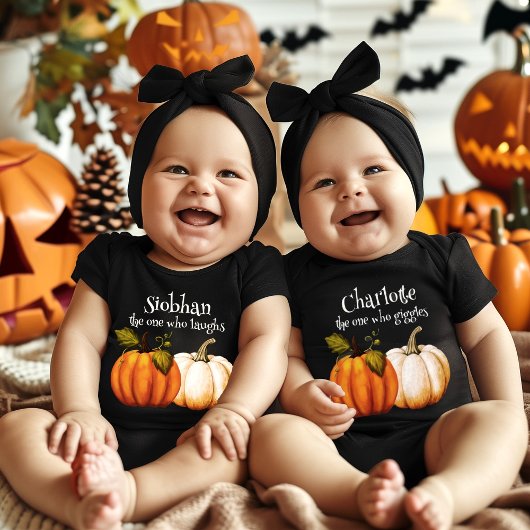 Little Pumpkin Erstes Halloween Personalisiert Baby Strampler