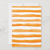 Little Pumpkin Fall 1. Geburtstag Einladung (Rückseite)