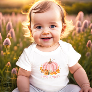 Little Pumpkin Fall Baby Bodysuit Baby Girl Baby Strampler